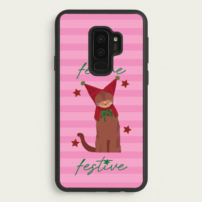 Feline Festive   - Christmas Animals Phone Case for Galaxy S9 Plus