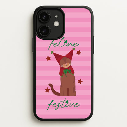 Feline Festive   - Christmas Animals Phone Case for iPhone 11