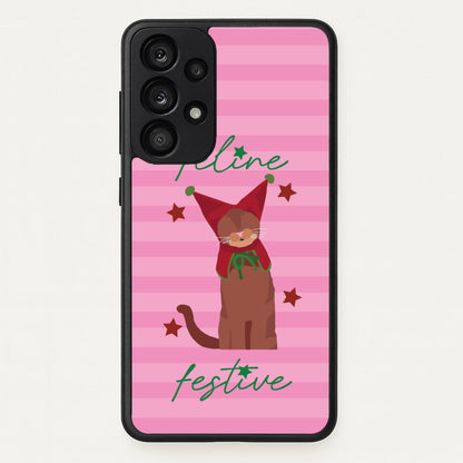 Feline Festive   - Christmas Animals Phone Case for Galaxy A53