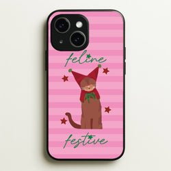 Feline Festive   - Christmas Animals Phone Case for iPhone 15