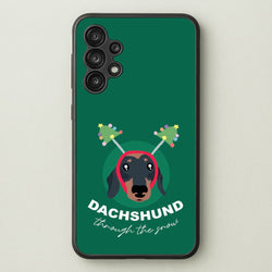 Dachshund Through The Snow  - Christmas Animals Phone Case for Galaxy A13