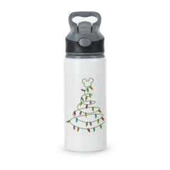Cartoon Mouse Christmas Tree Lights Active Water Bottle