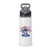 Cute Blue Alien Candycane Active Water Bottle