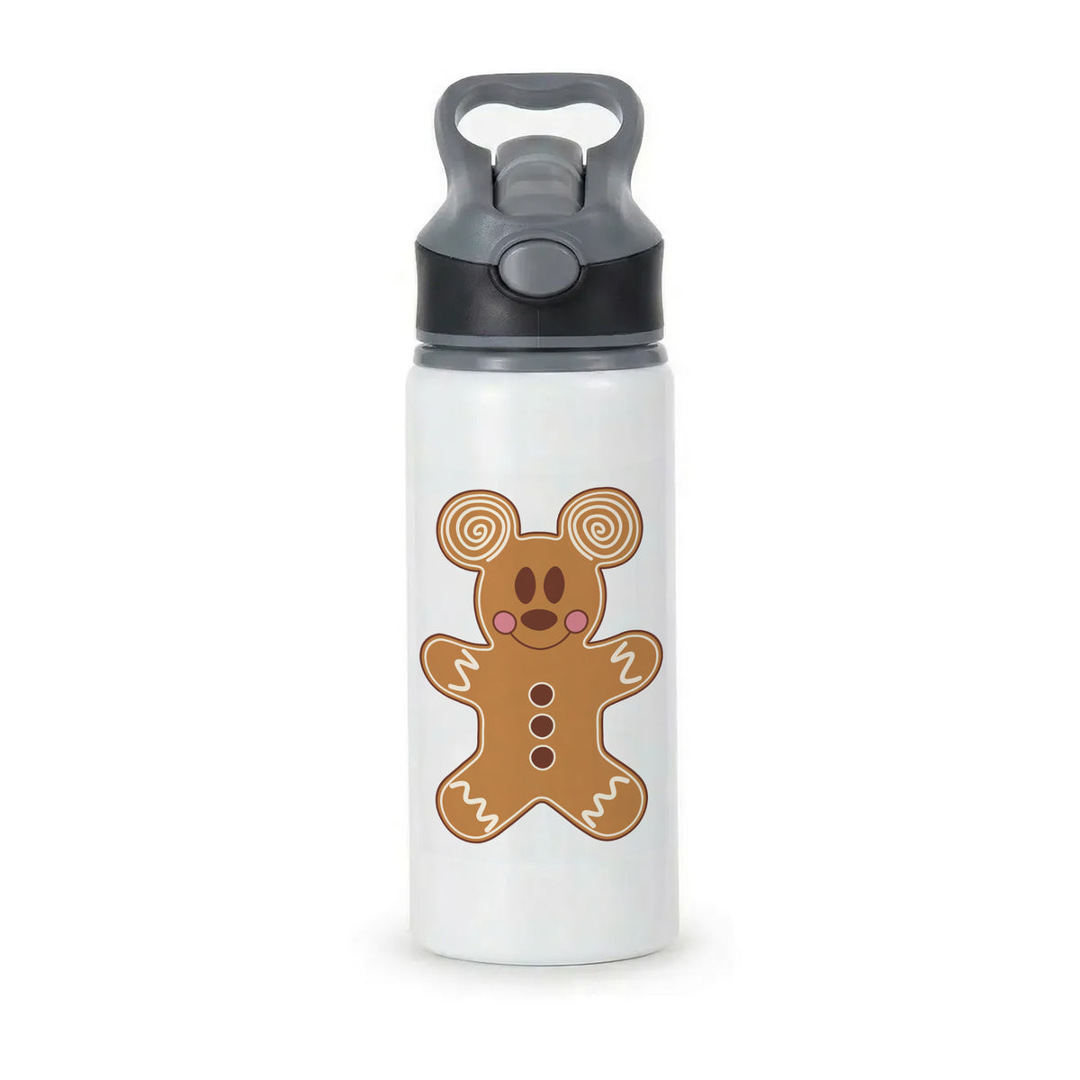 Cartoon Mouse Gingerbread Active Water Bottle