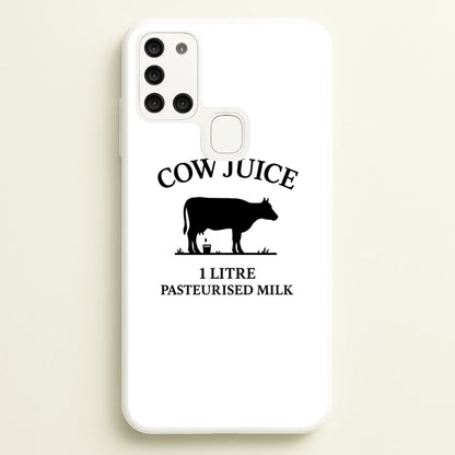 Cow Juice  - Clarkson's Farm Phone Case for Galaxy A21s
