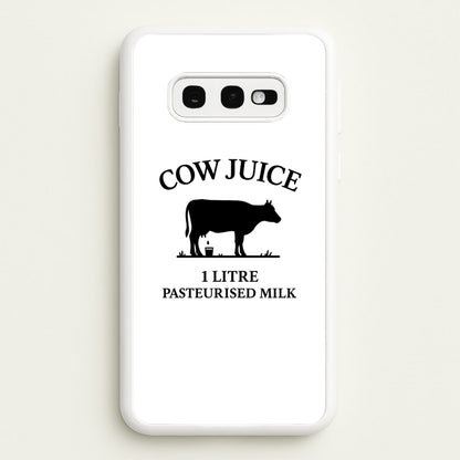 Cow Juice  - Clarkson's Farm Phone Case for Galaxy S10e
