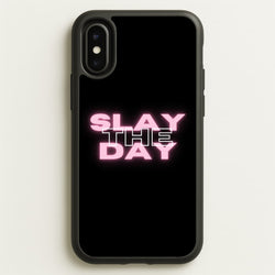 Slay The Day - Sassy Quote  - Sassy Quotes Phone Case for iPhone X / XS