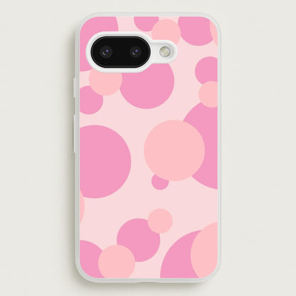 Pink Bubble Pattern   - Abstract Patterns Phone Case for Google Pixel 9a