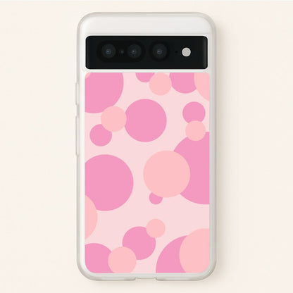 Pink Bubble Pattern   - Abstract Patterns Phone Case for Google Pixel 7 Pro