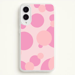 Pink Bubble Pattern   - Abstract Patterns Phone Case for Galaxy S25 Edge