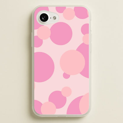 Pink Bubble Pattern   - Abstract Patterns Phone Case for iPhone 16e