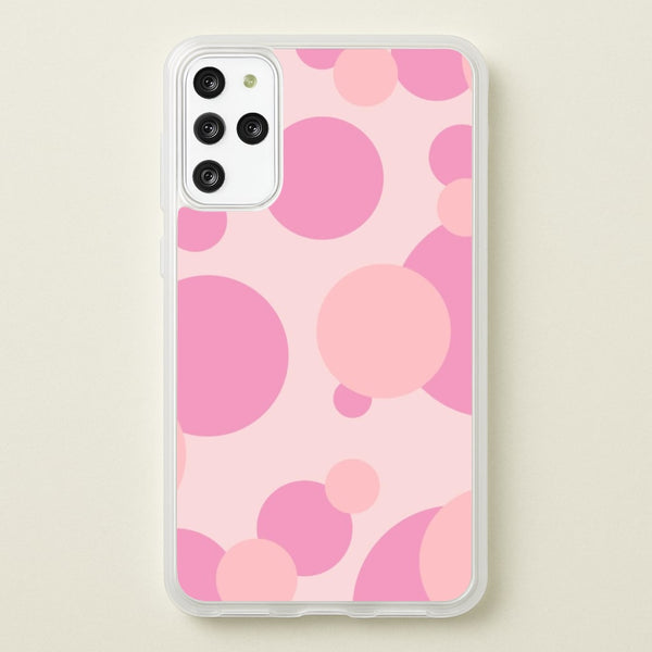 Pink Bubble Pattern   - Abstract Patterns Phone Case for Galaxy S20 Plus