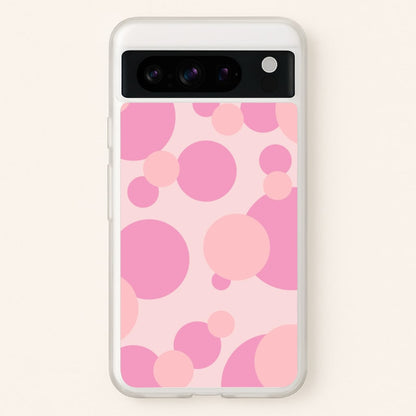 Pink Bubble Pattern   - Abstract Patterns Phone Case for Google Pixel 8 Pro
