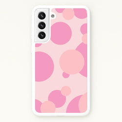 Pink Bubble Pattern   - Abstract Patterns Phone Case for Galaxy S22 Plus
