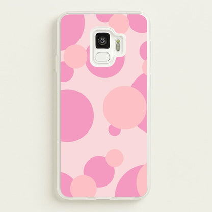 Pink Bubble Pattern   - Abstract Patterns Phone Case for Galaxy S9