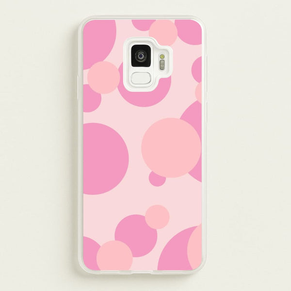 Pink Bubble Pattern   - Abstract Patterns Phone Case for Galaxy S9