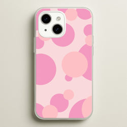 Pink Bubble Pattern   - Abstract Patterns Phone Case for iPhone 14