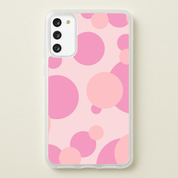 Pink Bubble Pattern   - Abstract Patterns Phone Case for Galaxy S20FE