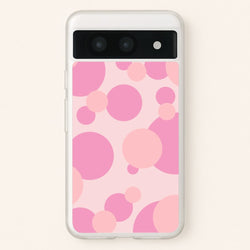 Pink Bubble Pattern   - Abstract Patterns Phone Case for Google Pixel 8a
