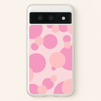 Pink Bubble Pattern   - Abstract Patterns Phone Case for Google Pixel 8a