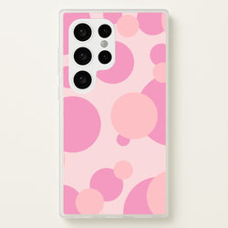 Pink Bubble Pattern   - Abstract Patterns Phone Case for Galaxy S24 Ultra