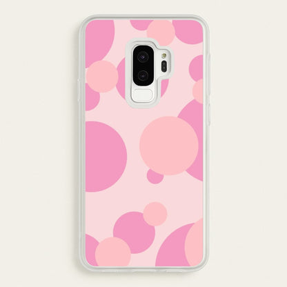 Pink Bubble Pattern   - Abstract Patterns Phone Case for Galaxy S9 Plus