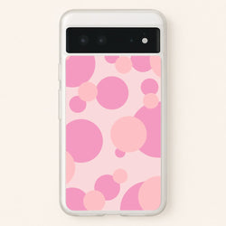 Pink Bubble Pattern   - Abstract Patterns Phone Case for Google Pixel 6