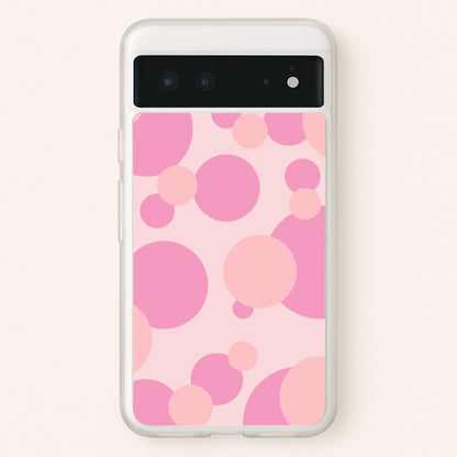 Pink Bubble Pattern   - Abstract Patterns Phone Case for Google Pixel 6