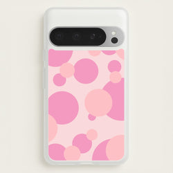 Pink Bubble Pattern   - Abstract Patterns Phone Case for Google Pixel 9 Pro XL