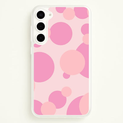 Pink Bubble Pattern   - Abstract Patterns Phone Case for Galaxy S23