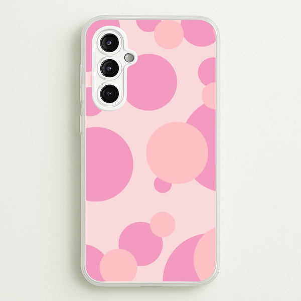 Pink Bubble Pattern   - Abstract Patterns Phone Case for Galaxy A14