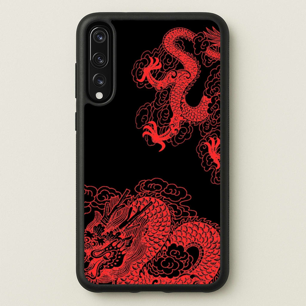 Red Dragon  - Dragon Phone Case for Huawei P20 Pro