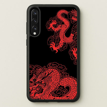 Red Dragon  - Dragon Phone Case for Huawei P20 Pro