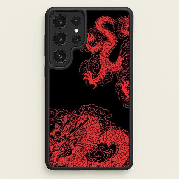 Red Dragon  - Dragon Phone Case for Galaxy S22 Ultra