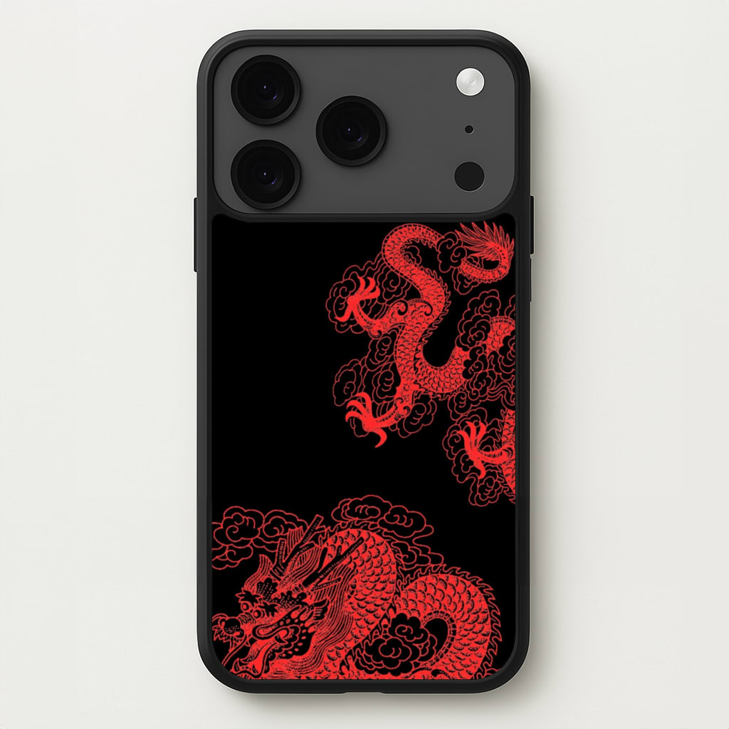 Red Dragon Phone Case for iPhone 17 Pro Max