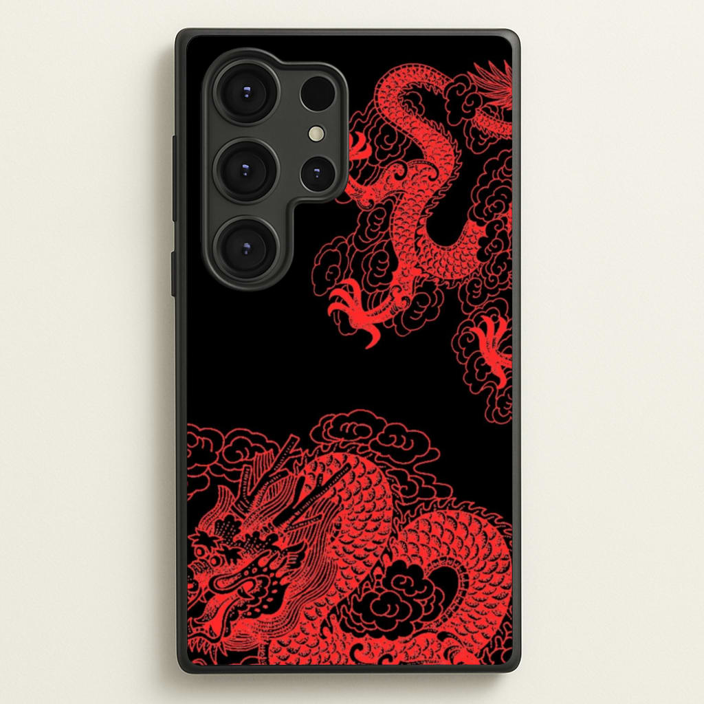 Red Dragon  - Dragon Phone Case for Galaxy S25 Ultra