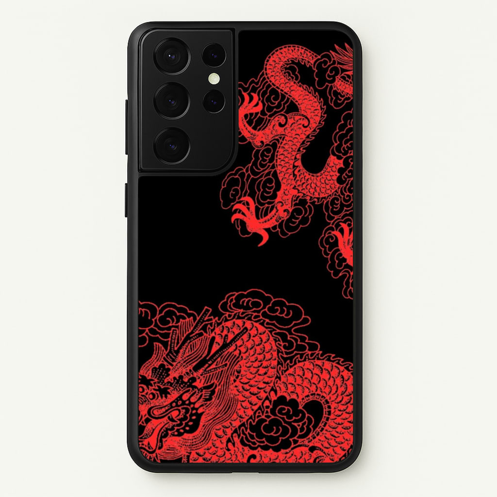 Red Dragon  - Dragon Phone Case for Galaxy S21 Ultra