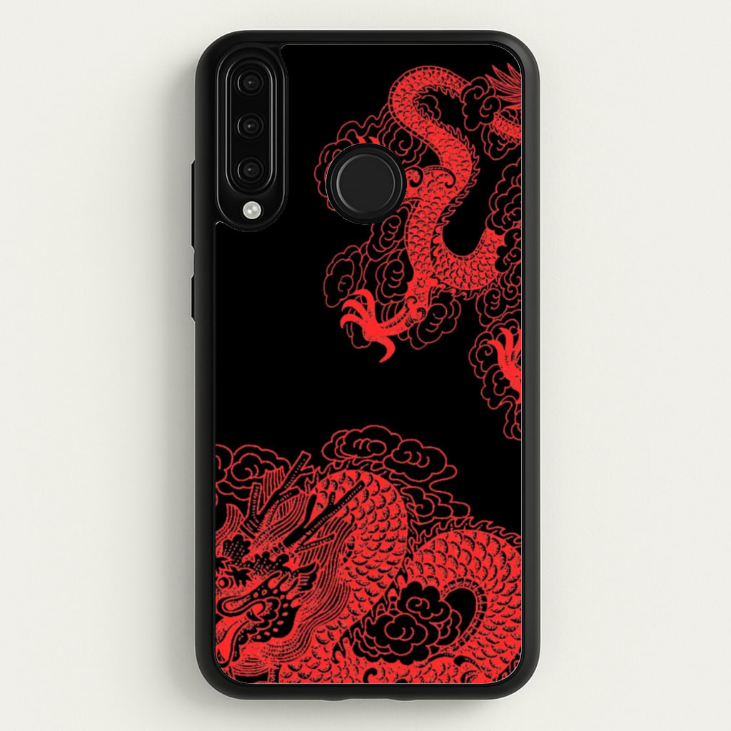 Red Dragon  - Dragon Phone Case for Huawei P30 Lite