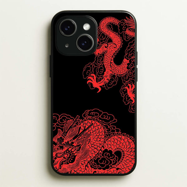 Red Dragon  - Dragon Phone Case for iPhone 15