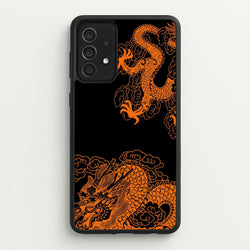 Orange Dragon  - Dragon Phone Case for Galaxy A52 / A52s