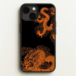 Orange Dragon  - Dragon Phone Case for iPhone 13 Mini