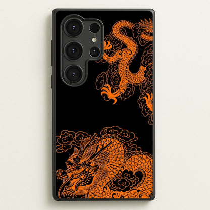 Orange Dragon  - Dragon Phone Case for Galaxy S25 Ultra