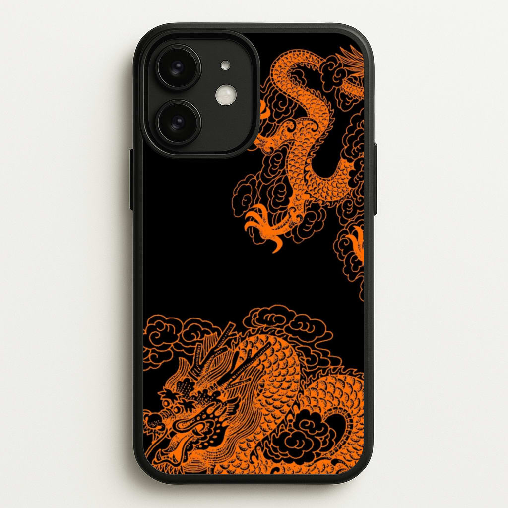 Orange Dragon  - Dragon Phone Case for iPhone 11