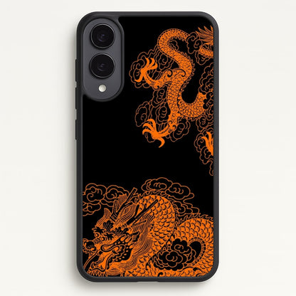 Orange Dragon  - Dragon Phone Case for Galaxy S25 Edge
