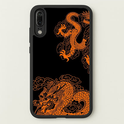 Orange Dragon  - Dragon Phone Case for Huawei P20