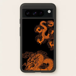 Orange Dragon  - Dragon Phone Case for Google Pixel 8 Pro