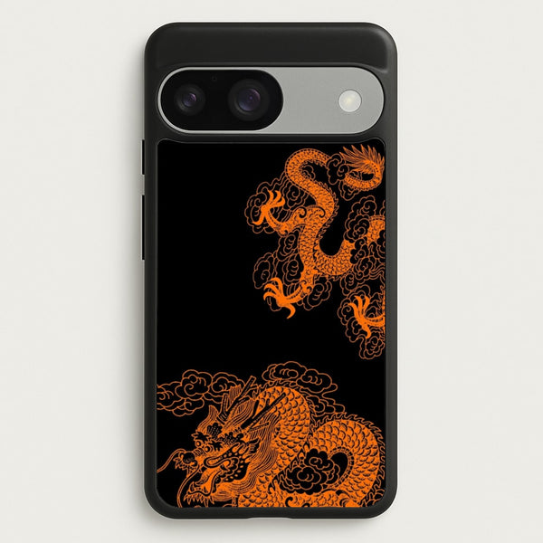 Orange Dragon  - Dragon Phone Case for Google Pixel 9 / 9 Pro