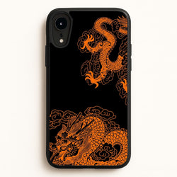 Orange Dragon  - Dragon Phone Case for iPhone XR