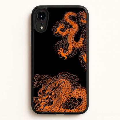 Orange Dragon  - Dragon Phone Case for iPhone XR