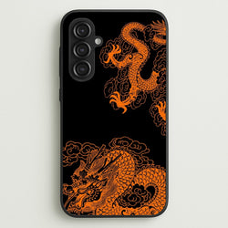 Orange Dragon  - Dragon Phone Case for Galaxy S23FE